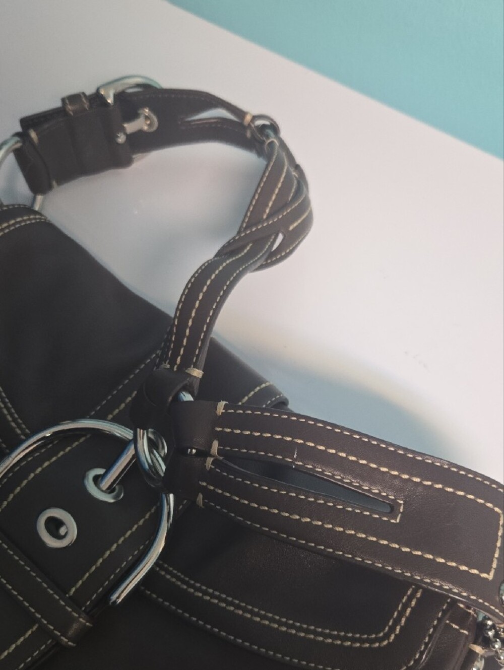 COACH Classic Women's Brown Leather Shoulder Bag - Unbranded - Picture 8 of 11